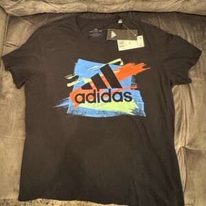 Adidas Black Graphic T-Shirt ( Rare collectors item)
